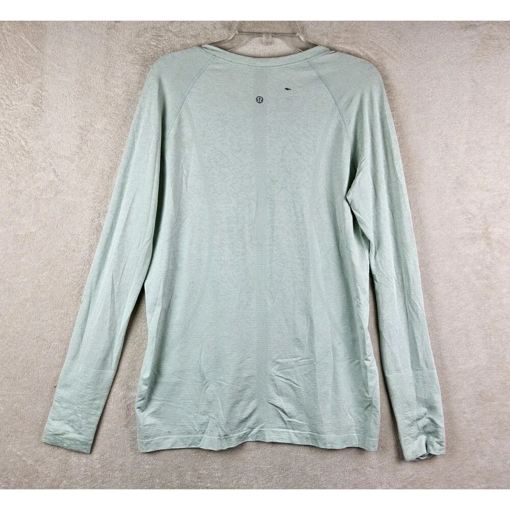 Lululemon Women’s Swiftly Long Sleeve Athletic Shirt Green Size 14